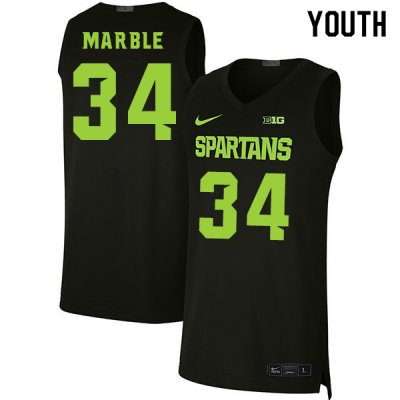 Youth Julius Marble Michigan State Spartans #34 Nike NCAA Black Authentic College Stitched Basketball Jersey NA50D70NE